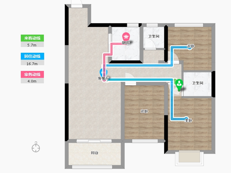 山东省-济宁市-刘庄小区-98.40-户型库-动静线