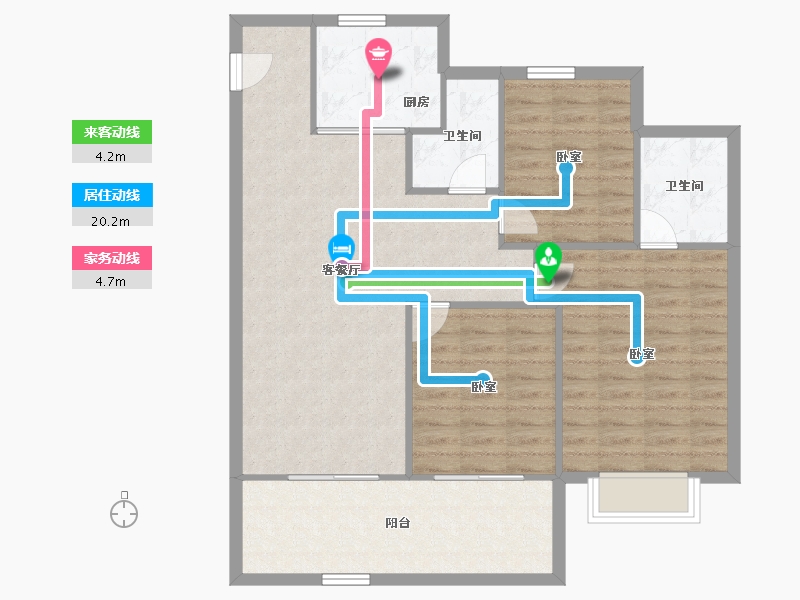 安徽省-合肥市-伟星玖峯汇-98.68-户型库-动静线