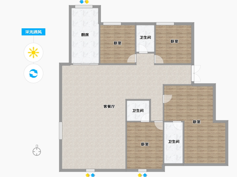 四川省-成都市-建发天府养云-171.03-户型库-采光通风