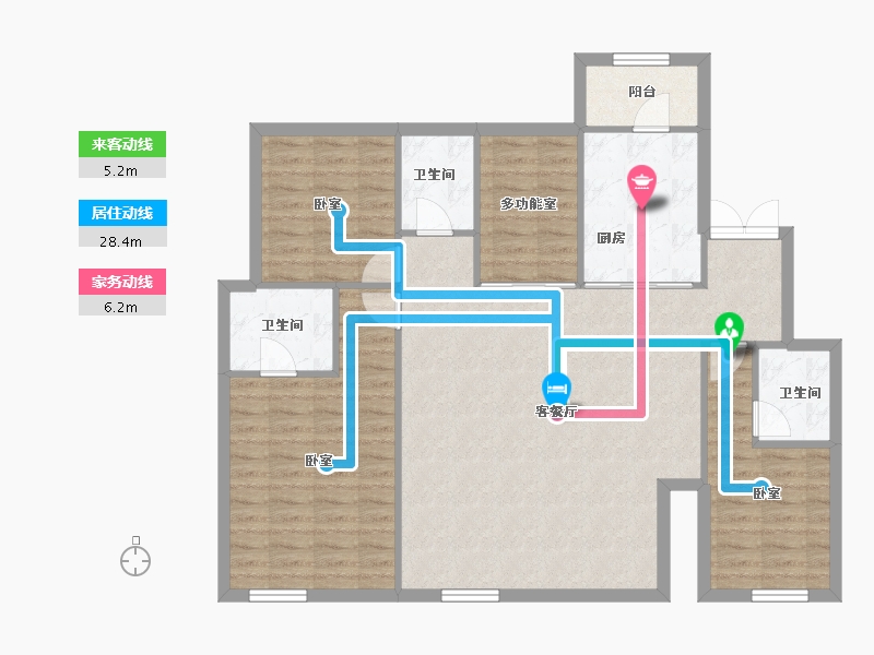 四川省-成都市-新希望经开兴东锦粼云境-114.03-户型库-动静线