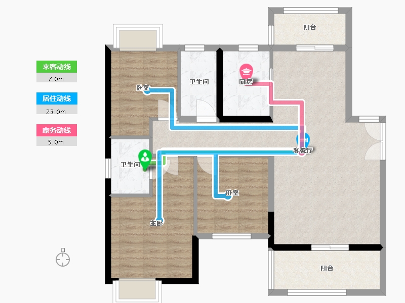 湖南省-湘潭市-湘潭东方明珠-C区-124.00-户型库-动静线