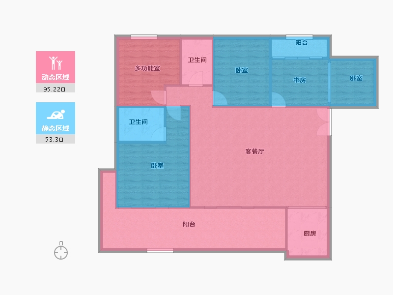 四川省-德阳市-众博·未来城-137.94-户型库-动静分区