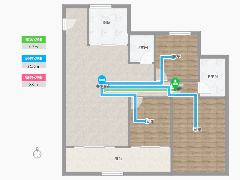 安徽省-合肥市-伟星玖峯汇-97.67-户型库-动静线