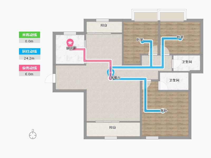 甘肃省-定西市-广银时代城-100.68-户型库-动静线