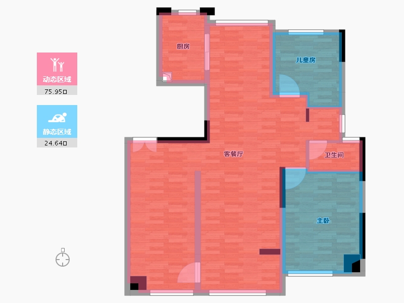 江西省-宜春市-东方·郡望府-117.25-户型库-动静分区