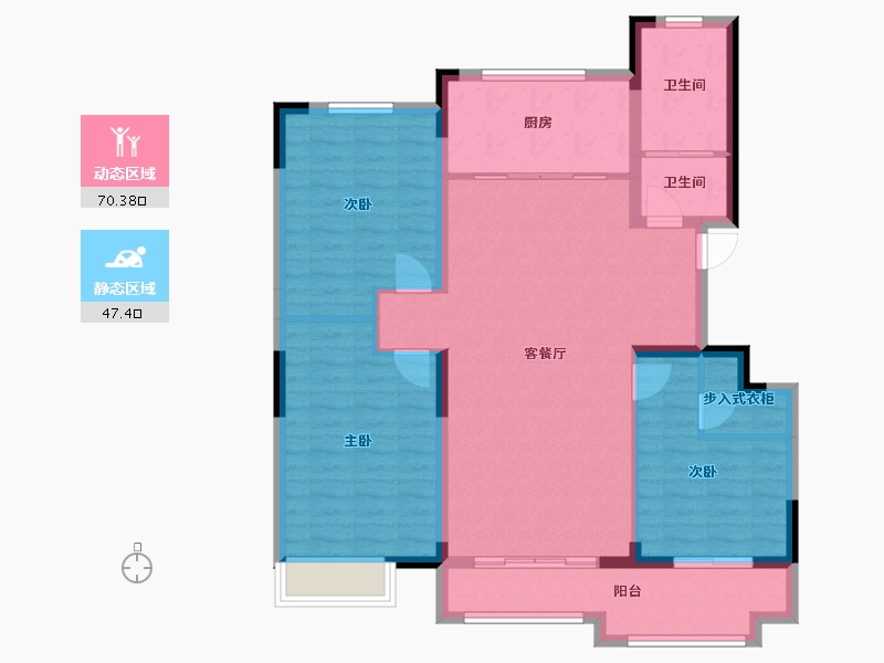 山东省-潍坊市-翡翠城-108.40-户型库-动静分区