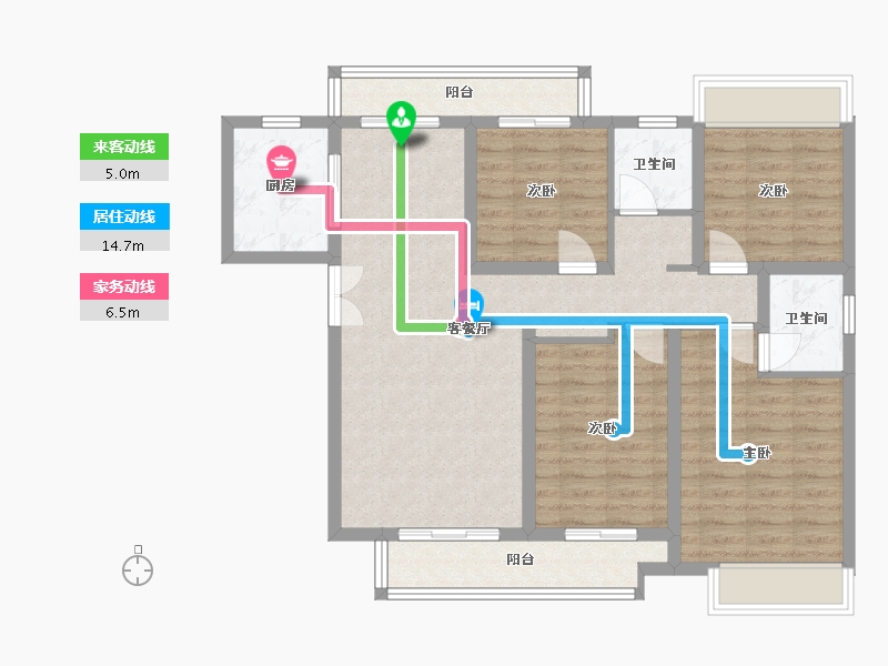 河南省-平顶山市-梧桐郡-103.20-户型库-动静线