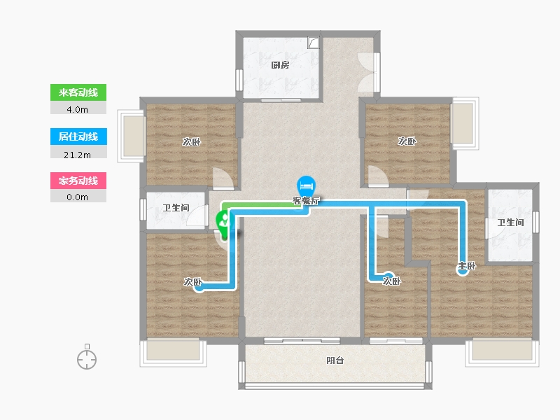 广东省-广州市-珑逸-140.00-户型库-动静线