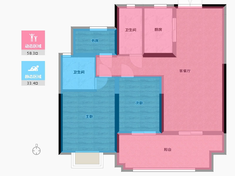 安徽省-六安市-振兴·文禾赋-87.20-户型库-动静分区