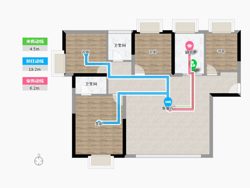 四川省-成都市-熙门悦著-102.00-户型库-动静线