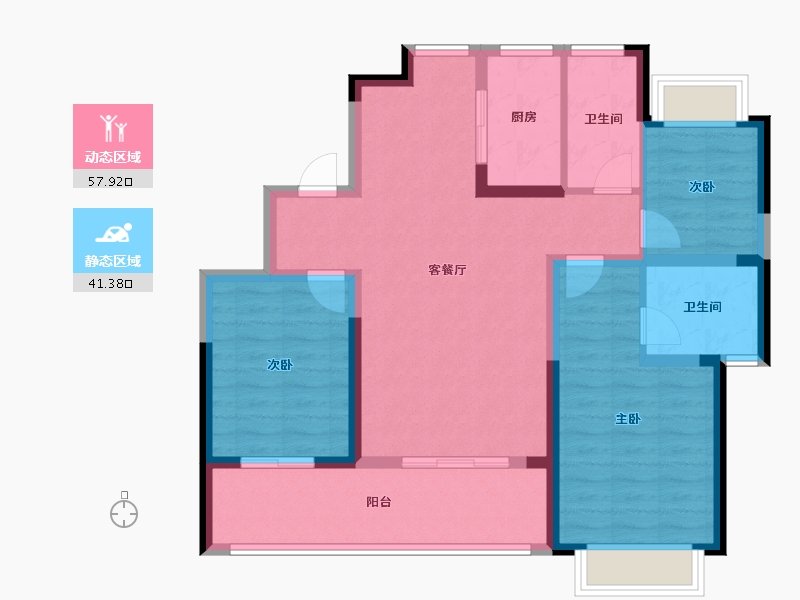 江西省-上饶市-三水国宾府-93.50-户型库-动静分区