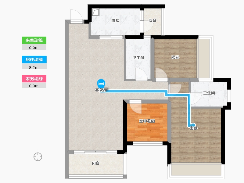 广东省-江门市-嘉华新都汇-79.20-户型库-动静线