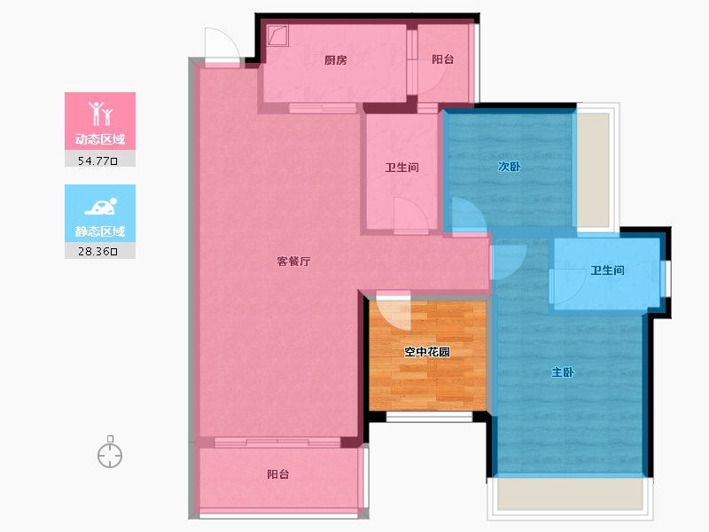 广东省-江门市-嘉华新都汇-79.20-户型库-动静分区