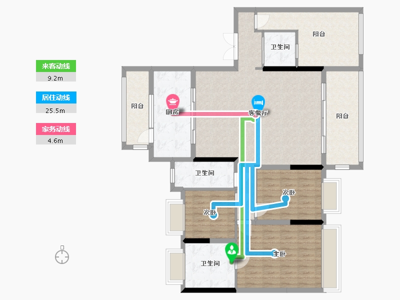 江苏省-苏州市-文禧-120.00-户型库-动静线