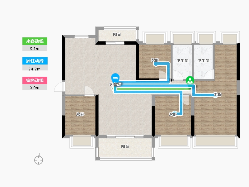 广东省-佛山市-博悦湾-116.00-户型库-动静线