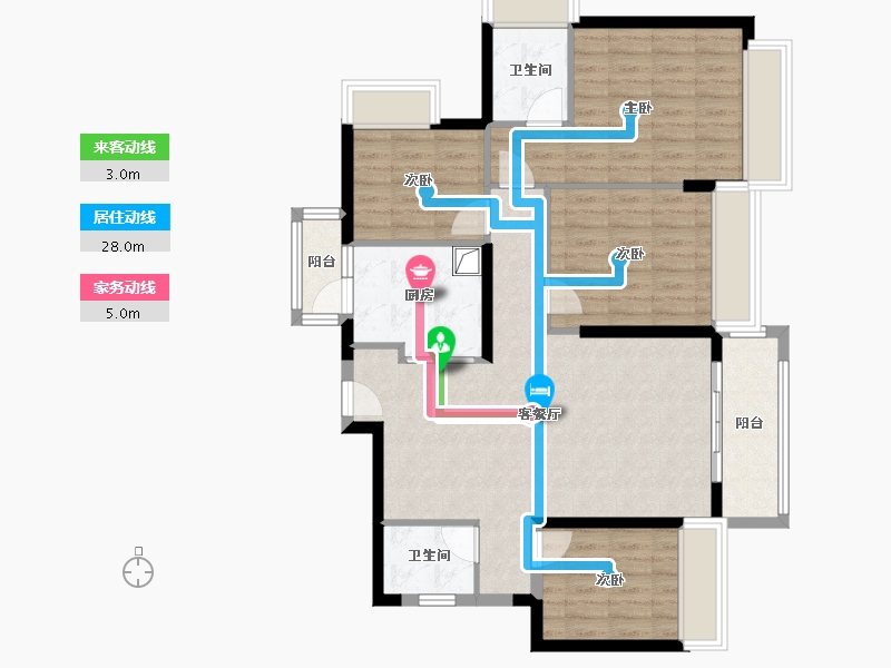 广东省-深圳市-招商臻城-106.40-户型库-动静线