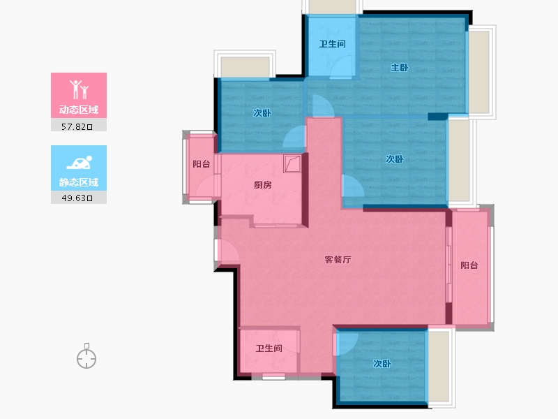 广东省-深圳市-招商臻城-106.40-户型库-动静分区