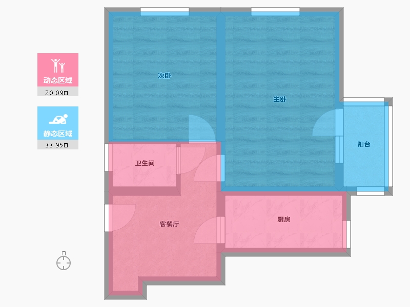 北京-北京市-丰台区东铁营横一条小区-57.00-户型库-动静分区