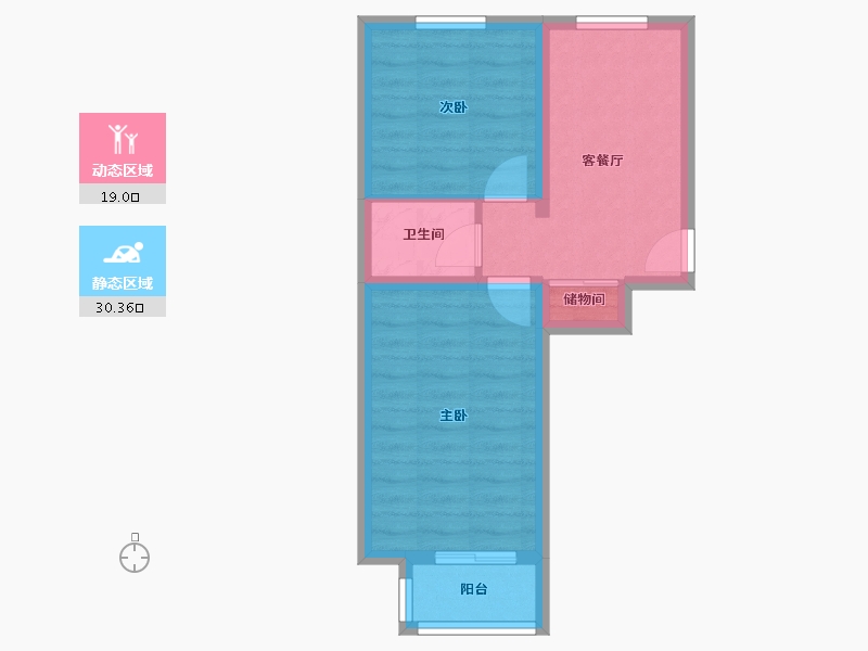 北京-北京市-顺源里10号楼-38.00-户型库-动静分区