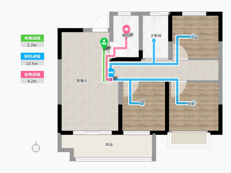 河南省-安阳市-利源·光明壹号-75.00-户型库-动静线