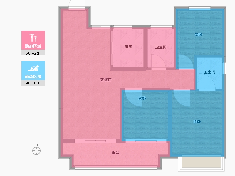 河南省-安阳市-利源·光明壹号-89.00-户型库-动静分区