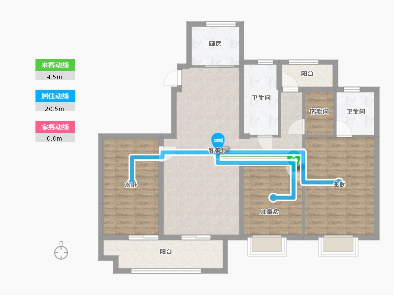 江苏省-盐城市-龙运仕家-107.98-户型库-动静线