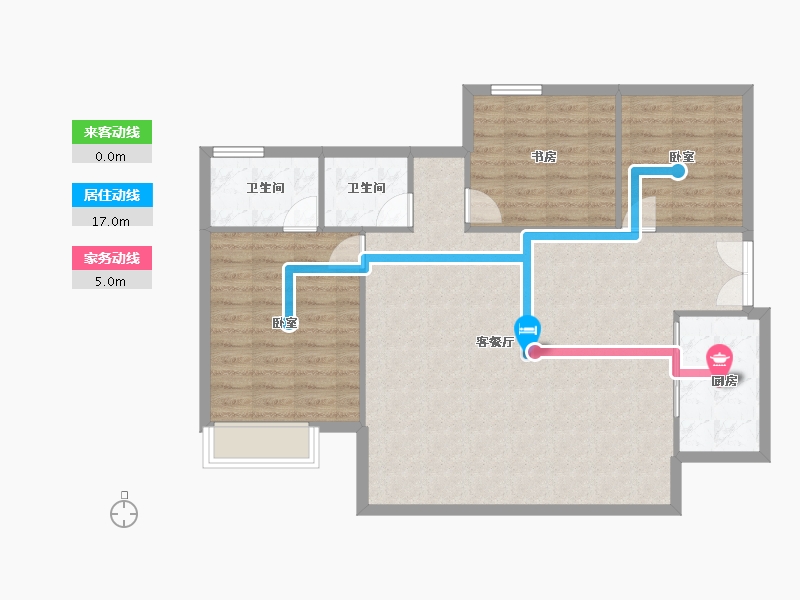 四川省-成都市-华建锦院-97.85-户型库-动静线