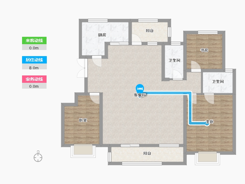 湖北省-宜昌市-万达阅山府-110.40-户型库-动静线