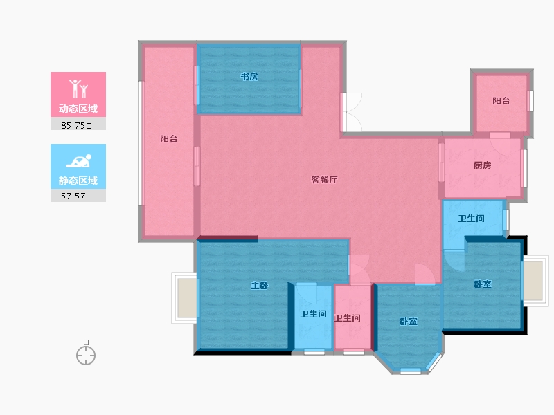 广东省-汕尾市-海悦名城-160.00-户型库-动静分区