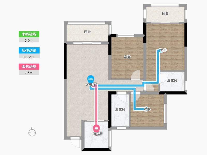 四川省-宜宾市-鑫洋·央玺-85.02-户型库-动静线