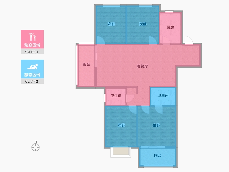 江苏省-徐州市-润金-115.33-户型库-动静分区