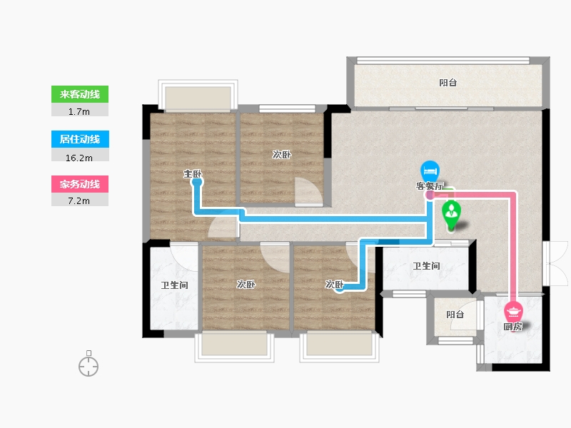 四川省-成都市-望庭学苑-100.43-户型库-动静线