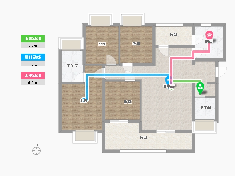 广东省-深圳市-金融街华发融御花园科能路-100.00-户型库-动静线