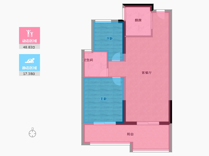 浙江省-温州市-未来城壹号-59.00-户型库-动静分区