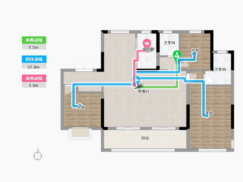 安徽省-合肥市-远大九璟湾-114.41-户型库-动静线