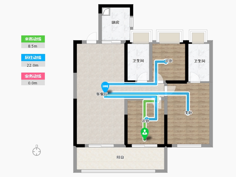 江苏省-南京市-星叶栖悦湾-95.21-户型库-动静线