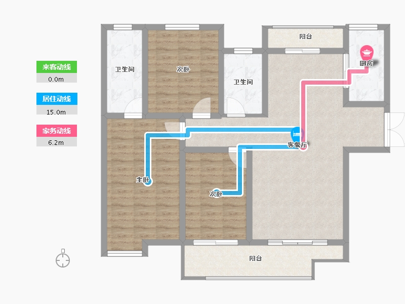 陕西省-西安市-御锦城-104.28-户型库-动静线