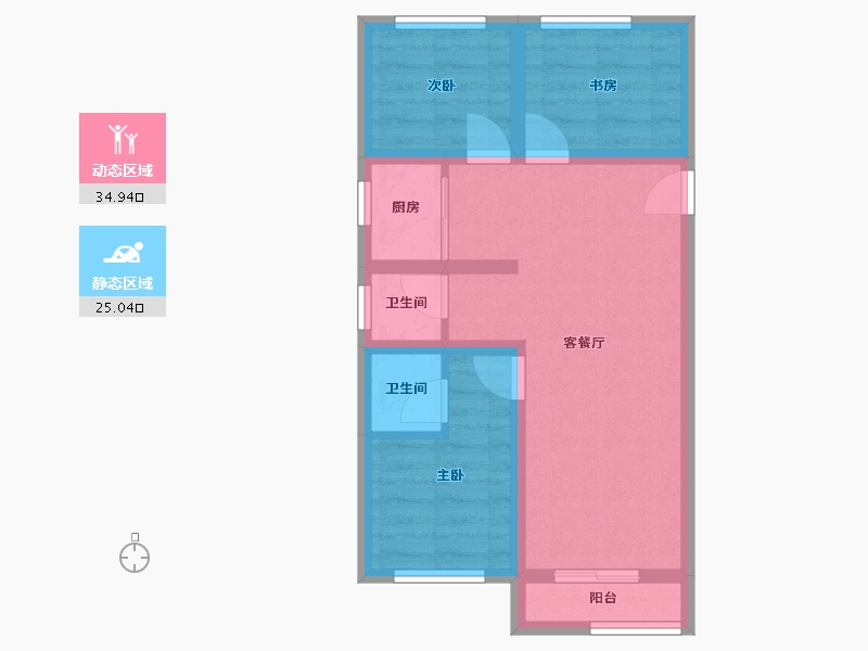 河北省-保定市-汇元玖號院-52.15-户型库-动静分区