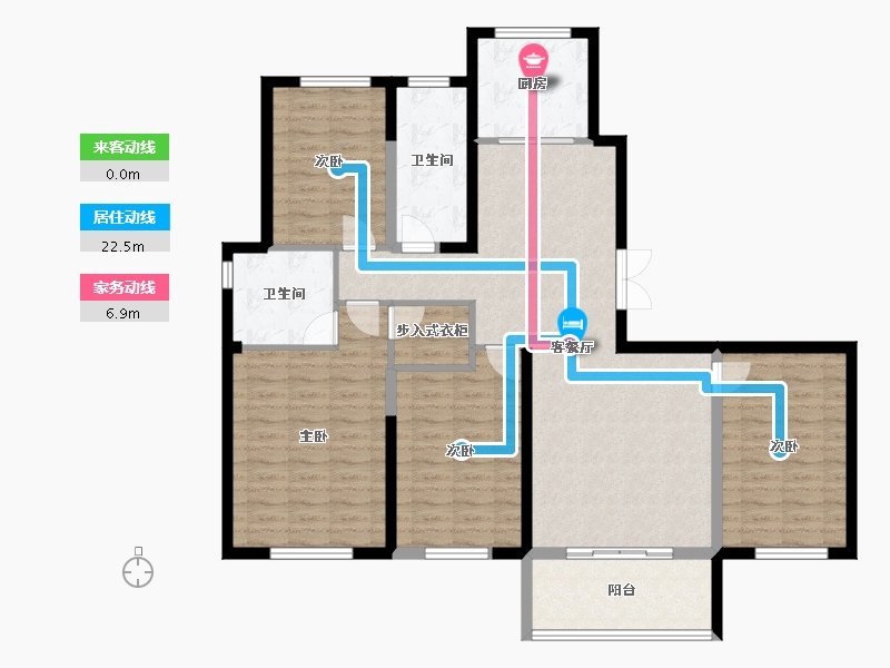 江苏省-连云港市-孔望尚府-123.98-户型库-动静线