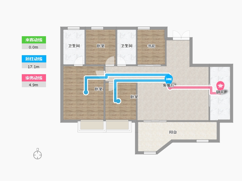 四川省-成都市-华润置地锦江悦府-113.85-户型库-动静线