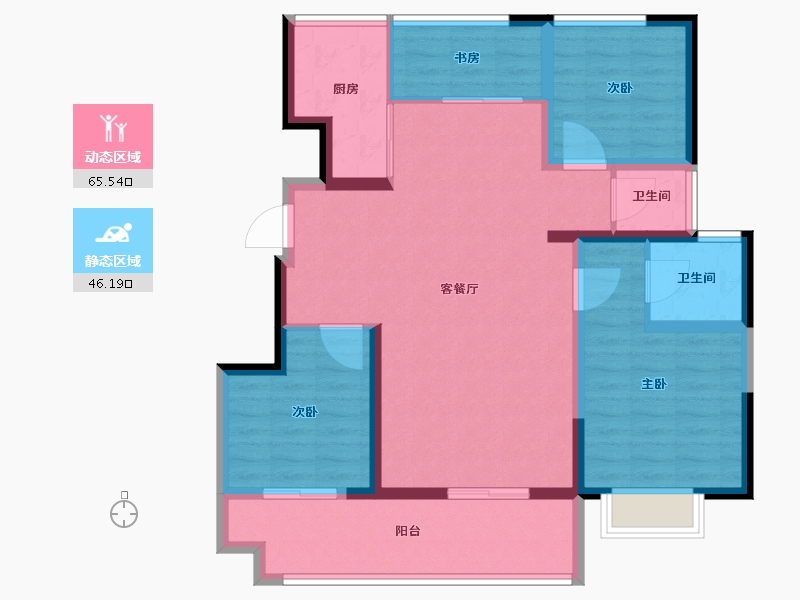 河南省-安阳市-利源·光明壹号-100.01-户型库-动静分区