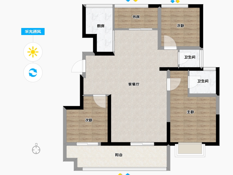 河南省-安阳市-利源·光明壹号-100.01-户型库-采光通风