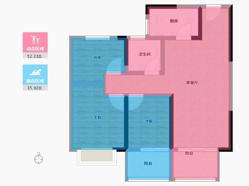 湖北省-襄阳市-华侨城天鹅堡-78.01-户型库-动静分区