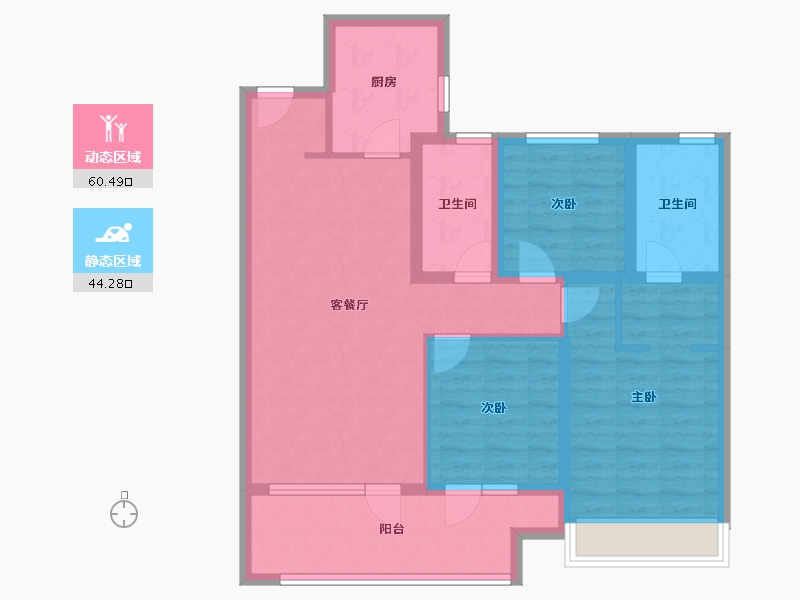 山东省-青岛市-融海·启城-92.81-户型库-动静分区