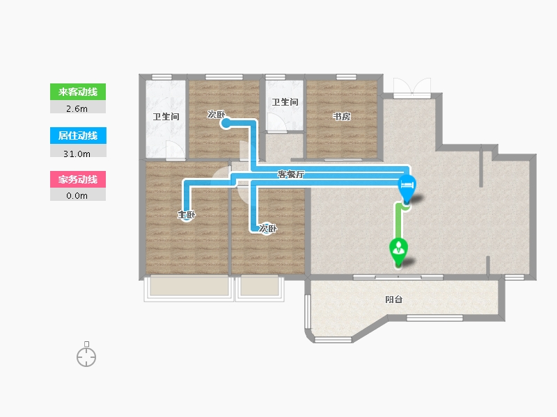 四川省-成都市-锦江悦府-114.19-户型库-动静线