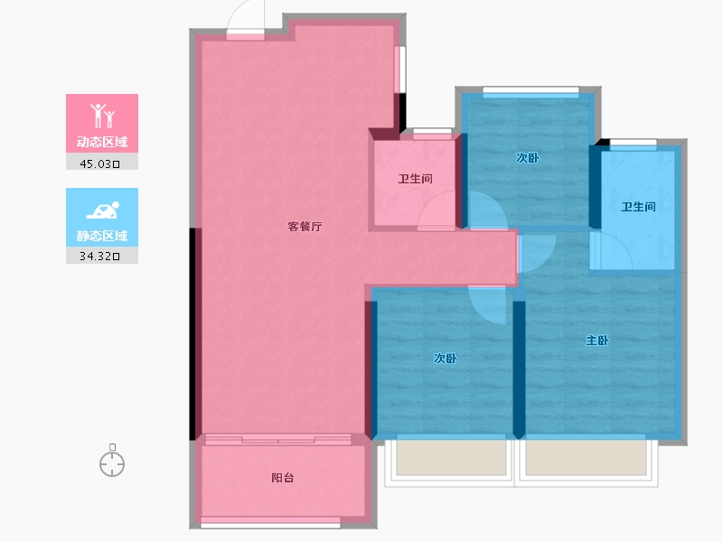 浙江省-温州市-瓯越江城-71.01-户型库-动静分区