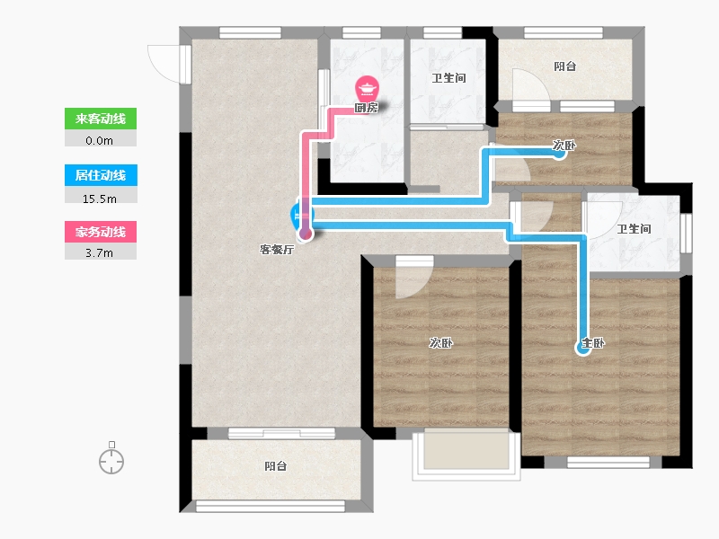 福建省-宁德市-君悦公馆-82.90-户型库-动静线