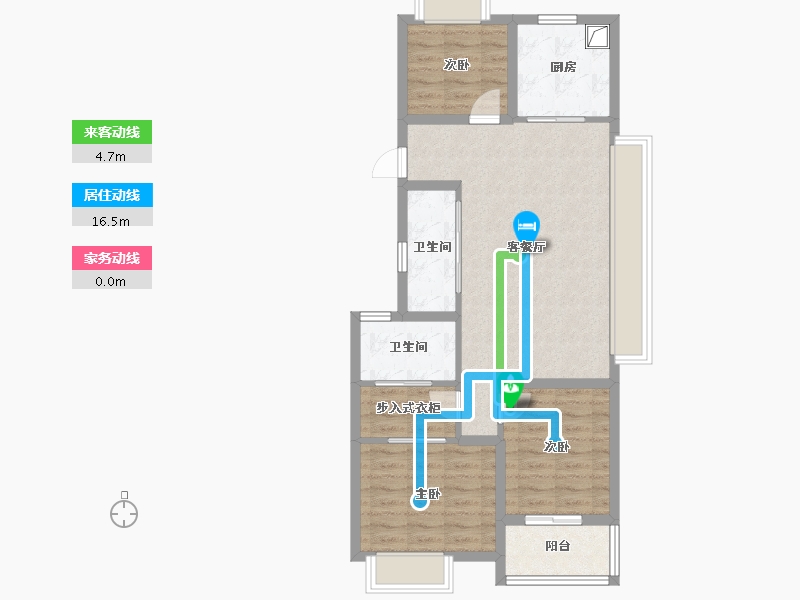 湖北省-武汉市-智慧生态城-88.50-户型库-动静线