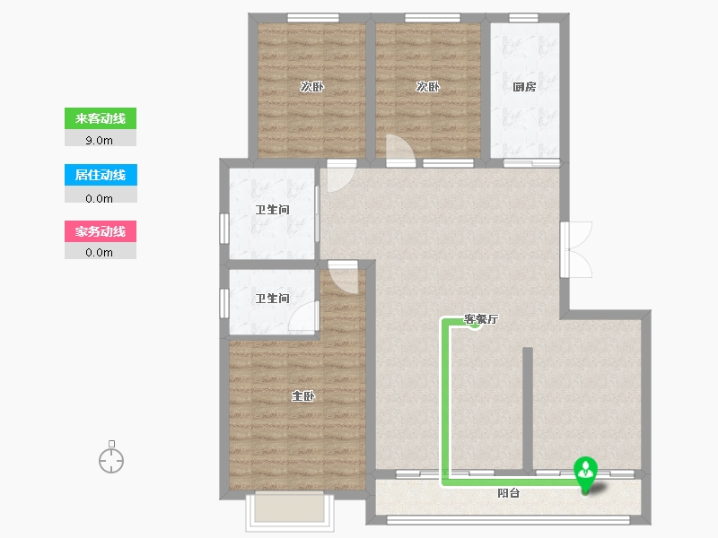 陕西省-榆林市-美好锦岚佳园-112.00-户型库-动静线