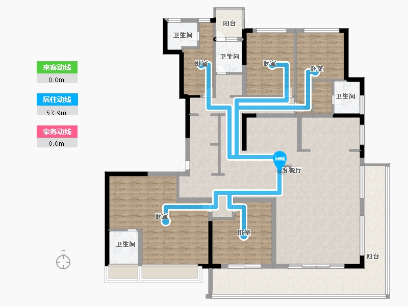 浙江省-绍兴市-中国铁建嵊星湾-181.50-户型库-动静线